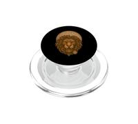 Leo Steampunk Zodiac Lion Gear PopSockets PopGrip for MagSafe