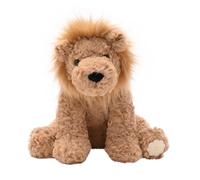 Leo the Plush Brown Lion - 28 cm Sitting Stuffed Animal Toy for Babies & Toddlers | Cuddly Teddy Plush Comfort Toy for Kids 0-3 | DIY-Inspired Jungle Friend | Machine Washable Gift