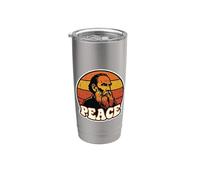 Leo Tolstoy Peace Vintage Retro Novelist Reader Stainless Steel Insulated Tumbler