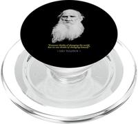 Leo Tolstoy Quote PopSockets PopGrip for MagSafe