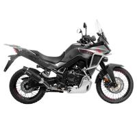 Leovince Lv One Evo Black Edition Ece Honda Transalp Xl 750 Abs 23-24 Homologated Slip On Muffler Silver Homologated