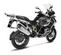 Leo Vince LV-12 exhaust with EG-BE Stainless steel titanium o. black finish