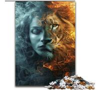 Leo Woman 1000 Piece Jigsaw Puzzles for Adults & Teens, Challenging Game And Family Play with Matching Poster And Trivia Sheet (26x38cm)