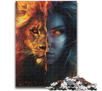 Leo Woman Puzzles for Teenagers Teens 1000pc Puzzle,Family Game Stress Reliever Difficult Challenge Great Gifts And Toys (50x75cm)