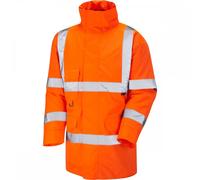 Leo Workwear A01 Tawstock ISO 20471 Class 3 Anorak Hi-Vis Orange M Col M