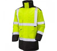 Leo Workwear A01 Tawstock ISO 20471 Class 3 Anorak Hi-Vis Yellow/Black 5XL