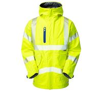 Leo Workwear A20 Marisco Men Hi Vis Anorak Waterproof Work Jacket#XL~Yellow