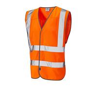 Leo Workwear Arlington ISO 20471 CL 2 Coolviz Waistcoat Hi-vis Orange3XL