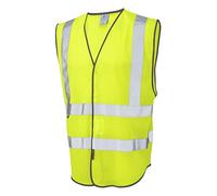 Leo Workwear Arlington Hi-Vis Yellow Coolviz Waistcoat#L~Yellow