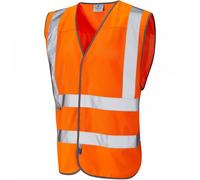 Leo Workwear Arlington ISO 20471 Class 2 Coolviz Waistcoat Hi-Vis Oran L