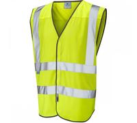 Leo Workwear Arlington ISO 20471 CL 2 Coolviz Waistcoat Hi-vis YellowLarge