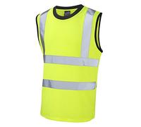 Leo Workwear Ashford High Visibility Comfort Poly/Cotton Generous Fit Hi-Vis Vest, X Large, Hi-Vis Yellow