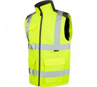 Leo Workwear Torrington ISO 20471 CL 2 Bodywarmer Hi-vis Yellow6XL