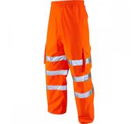 Leo Workwear Instow ISO 20471 Class 1 Breathable Cargo Overtrouser Hi- S 31"