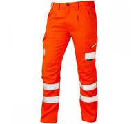 Leo Workwear Kingford ISO 20471 Class 1 Ecoviz Stretch Poly/Cotton Car 30" 29"