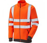 Leo Workwear Libbaton ISO 20471 Class 3 Track Top Hi-Vis Orange XL Col XL