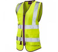 Leo Workwear Lynmouth ISO 20471 Class 2 Superior Womens Waistcoat Hi-V XL