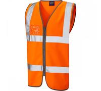 Leo Workwear Rumsam ISO 20471 Class 2 Waistcoat Zip & ID Pocket Hi 6XL