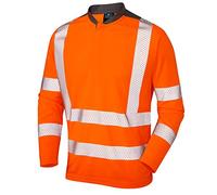 Leo Workwear T13 Watermouth Men Hi Vis T-Shirt#M~Orange