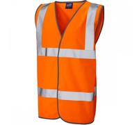 Leo Workwear Tarka ISO 20471 Class 2 Waistcoat Hi-Vis Orange 6XL Colou 6XL