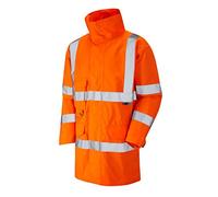 Leo Workwear Torridge A06 Mesh Lined Hi Vis Breathable Lightweight Anorak, M, Orange