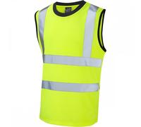 Leo Workwear V01 Ashford ISO 20471 Class 2 Comfort Sleeveless T-Shirt 5XL