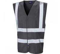 Leo Workwear W05 Pilton Coloured Reflective Waistcoat Grey 2XL Colour: 2XL