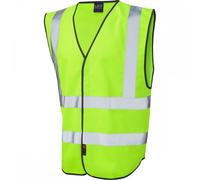 Leo Workwear W05 Pilton Coloured Reflective Waistcoat Lime 2XL Colour: 2XL