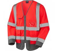 Leo Workwear Wrafton ISO 20471 Class 3 Superior Sleeved Waistcoat Hi-V XL