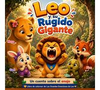 Leo y su rugido gigante: Un cuento sobre el enojo | Libro de colorear para niños de 4 a 8 años