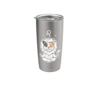 Leo Zen Cat Astrology Stainless Steel Insulated Tumbler