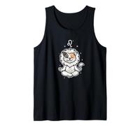 Leo Zen Cat Astrology Tank Top