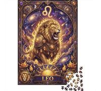 Leo Zodiac 1000 Piece Jigsaw Puzzle,Adults & Kids 14+,Home Wall Decor,Gift Idea,Impossible Challenge,Premium Cardboard,Educational Toy,Stress Relief 38x26cm