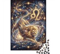 Leo Zodiac 1000 Piece Jigsaw Puzzle,Home Wall Decor,Great Gifts,Educational Toy,Impossible Challenge,Premium Cardboard,Adults & Kids 14+,Stress Relief 70x50cm
