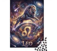 Leo Zodiac 1000 Piece Jigsaw Puzzle,Stress Relief,Great Gifts,Home Wall Decor,Whimsical Challenge,Premium Cardboard,Adults & Kids 14+,Educational Toy 70x50cm
