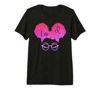 Leo Zodiac Afro Puffs African Hair Buns Astrology Premium T-Shirt