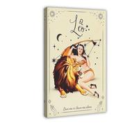 Leo Zodiac Art Print Canvas Poster Wall Art Decor Print Picture Paintings for Living Room Bedroom Decoration 24x36inch(60x90cm)