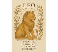 Leo Zodiac Art Print, Vintage Style Lion Illustration with Floral Design, Astrological Wall Decor