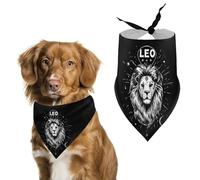 Leo Zodiac Bandanas for Dogs Triangle Pet Bibs Washable Dog/Cat Scarf Pets Accessories
