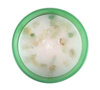 Leo Zodiac Candle with Orange & Bergamot Fragrance, Aventurine Crystal Chips for Spiritual Healing, Self-Love, and Inner Harmony - Part of Zodiac Crystal Range