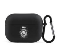 Leo Zodiac Compatible with Airpod Pro Case TPU Scratch-Resistant Drop-Proof Protective Cover with Keychain