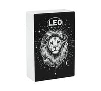 Leo Zodiac Funny Cigarette Case Lightweight Cigarettes Holder Box with Spring Closure