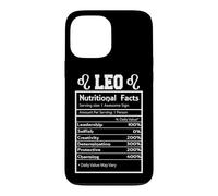 Leo Zodiac Funny Nutritional Facts Astrology Case for iPhone 13 Pro Max