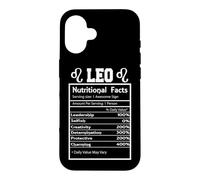 Leo Zodiac Funny Nutritional Facts Astrology Case for iPhone 16