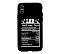 Leo Zodiac Funny Nutritional Facts Astrology Case for iPhone X/XS