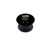 Leo Zodiac Lion Birth Astrology Fire Sign Streetwear PopSockets Adhesive PopGrip