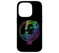 Leo Zodiac Lion Rainbow Gradient Astrology Graphic Art Case for iPhone 14 Pro