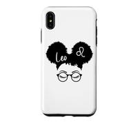 Leo Zodiac Sign Afro Puffs African Hair Buns Astrology Case for iPhone XS Max