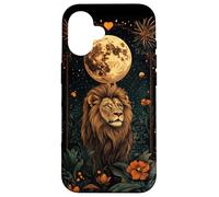 Leo Zodiac Sign Art Deco Celestial Astrology Moon Lion Case for iPhone 16