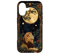 Leo Zodiac Sign Art Deco Celestial Astrology Moon Lion Case for iPhone 17